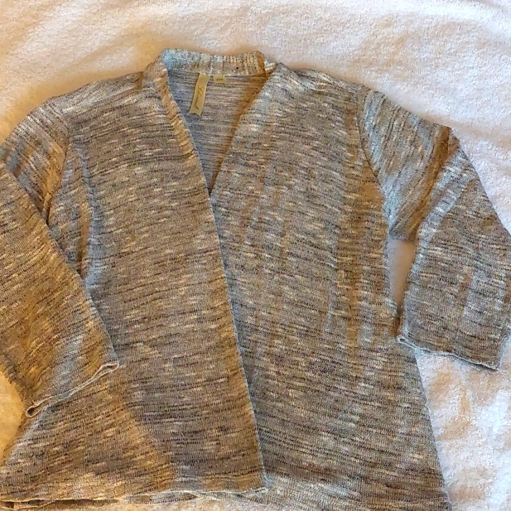 Silver/gray cardigan / cover-up